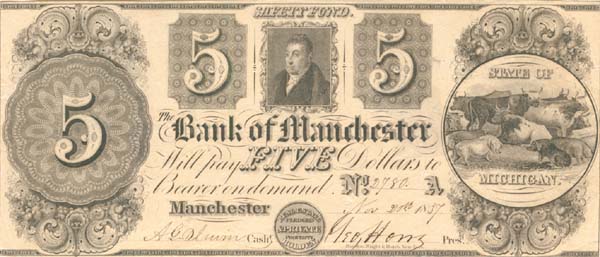 The Bank of Manchester - Paper Money
